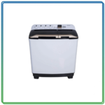 غسالة توشيبا حوضين 8 كجم - محرك مباشر قوي - لون أبيض