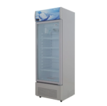 ثلاجة عرض جي تي اي للمشروبات 12.5 قدم - باب زجاجي - 350 لتر - أبيض