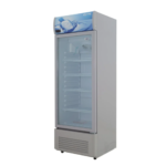 ثلاجة عرض جي تي اي للمشروبات 12.5 قدم - باب زجاجي - 350 لتر - أبيض