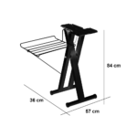 كاوية كبس تكنو بيست 36 بوصة - لوحة تحكم لمس - إرشاد صوتي عربي/إنجليزي - 2000 وات - أسود مع حامل - الصورة 2