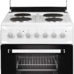 فرن ماستر جاز كهرباء فري ستاند - 4 عيون - سعة 80 لتر - باب 3 زجاج - أبيض