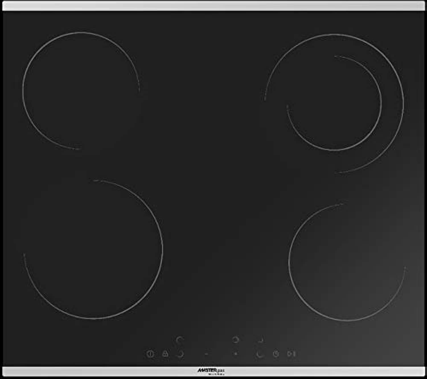 64a210c4aa2e.jpg سطح ماستر جاز كهربائي 4 عيون - سيراميك أسود - مقاس 60 سم - تحكم باللمس - الصورة 1
