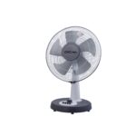 مروحة جي في سي برو جلاسي أرضية - لون أبيض ورصاصي - 3 سرعات