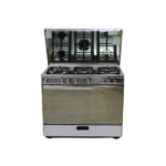 فرن غاز تكنو جاز شيف 5 شعلات - مقاس 90 سم - سعة 133 لتر - أسود