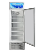 ثلاجة سوبر جنرال عرض 12 قدم - باب زجاجي - 350 لتر - أبيض - الصورة 2