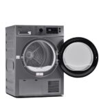 ⁦مجفف ملابس ميديا تحميل أمامي 8 كجم - 16 برنامج - مضخة حرارية - فضي⁩ - الصورة ⁦2⁩