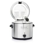 قلاية جي في سي برو عميقة للزيت سعة 2.5 لتر - مع سلة وغطاء