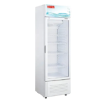 ثلاجة هام عرض (تكي) 12 قدم - 4 أرفف زجاجية - باب زجاجي - أبيض