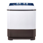 غسالة إل جي حوضين 12 كجم - محرك مباشر - لون أبيض