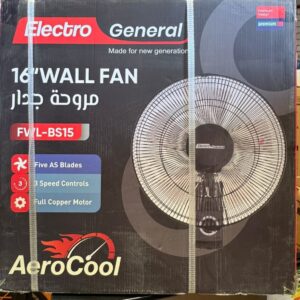 مروحة جداري الكترو جنرال أسود 15 إنش FWL-BS15